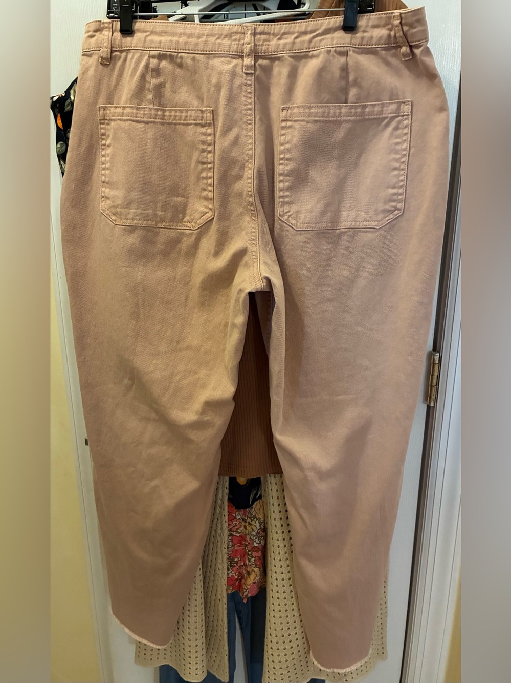 Kut from the Kloth Dusty Rose Cropped High Rise Straight Jeans - Picture 7 of 13